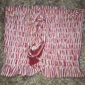 American Eagle Striped crop top